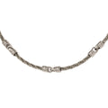 Edward Mirell Titanium Brushed Cable & Polished Link Necklace