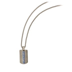 Edward Mirell Titanium Blue Anodized Brushed & Polished Necklace