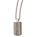 Edward Mirell Titianium & Black Ti Brushed & Polished Necklace
