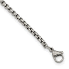 Edward Mirell Stainless Steel Marsala Carbon Fiber Dog Tag Necklace
