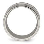 Edward Mirell Titanium w/Argentium Sterling Silver Anodized 10mm Band