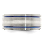 Edward Mirell Titanium w/Argentium Sterling Silver Anodized 10mm Band