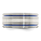 Edward Mirell Titanium w/Argentium Sterling Silver Anodized 10mm Band