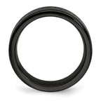 Edward Mirell Titanium Black Ti Laser 8mm Band