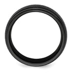 Edward Mirell Titanium Black Ti Hammered 7mm Band