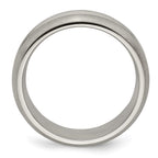 Edward Mirell Titanium Polished Triple Grooved 7mm Band