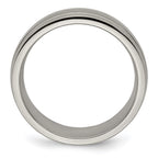 Edward Mirell Titanium Brushed/Polished Grooved 7mm Band