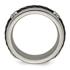 Edward Mirell Titanium & Cable Polished 7mm Band