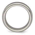 Edward Mirell Titanium Rainbow Anodized Center Polished 6mm Band