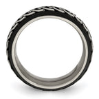 Edward Mirell Black Ti & Titanium Casted 9mm Band