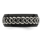Edward Mirell Black Ti & Titanium Casted 9mm Band