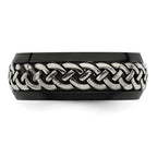 Edward Mirell Black Ti & Titanium Casted 9mm Band