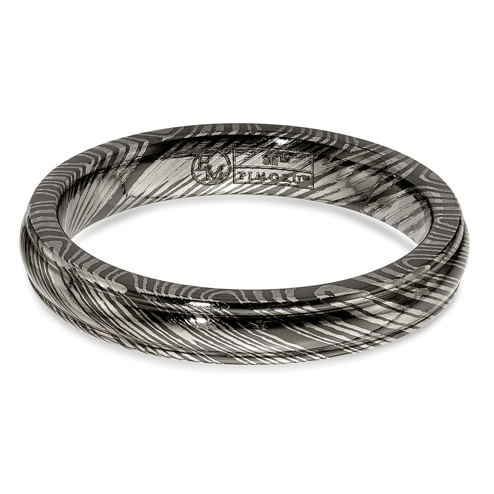 Edward Mirell Timoku Domed Ridged Edge 4mm Band