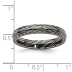 Edward Mirell Timoku Domed Ridged Edge 4mm Band