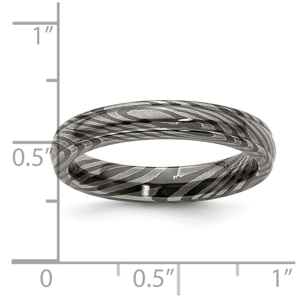 Edward Mirell Timoku Domed Ridged Edge 4mm Band