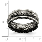 Edward Mirell Timoku 8mm Domed Ridged Edge Band