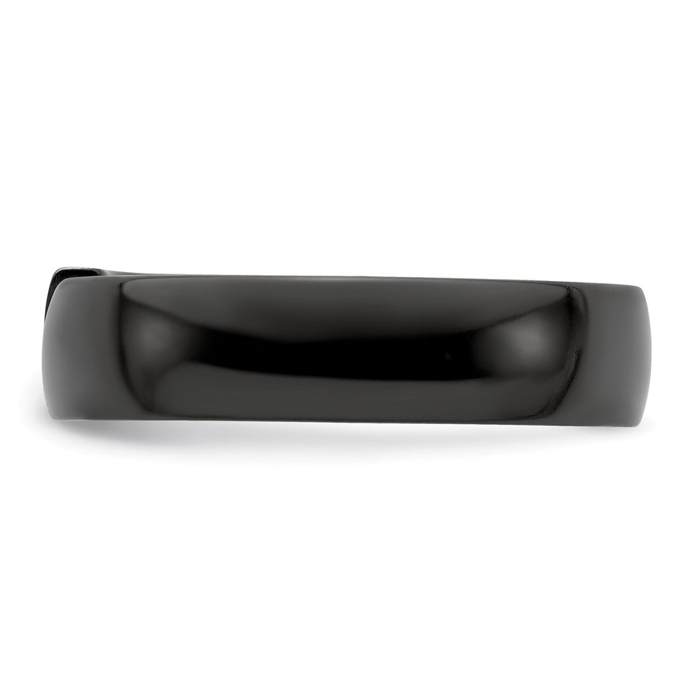 Edward Mirell Black Ti .10ct Diamond 6mm Band