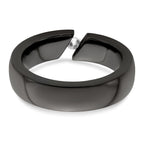 Edward Mirell Black Ti .10ct Diamond 6mm Band