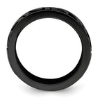 Edward Mirell Black Ti Casted Design 7mm Band