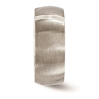 Edward Mirell Titanium & Sterling Silver .10ctw Diamond Ring