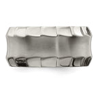 Edward Mirell Titanium Faceted Edge Brushed/Polished 12mm Concave Band