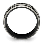Edward Mirell Black Titanium Brushed 10mm Band