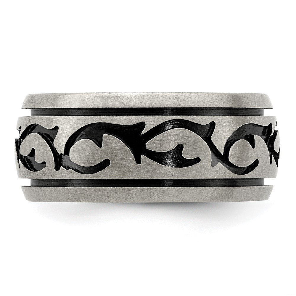 Edward Mirell Black Titanium Brushed 10mm Band
