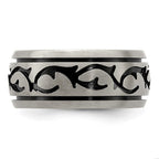 Edward Mirell Black Titanium Brushed 10mm Band