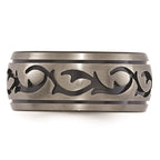 Edward Mirell Black Titanium Brushed 10mm Band