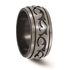 Edward Mirell Black Titanium Brushed 10mm Band