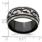 Edward Mirell Black Titanium Brushed 10mm Band