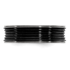 Edward Mirell Black Ti Polished Grooved Concave Ring