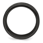 Edward Mirell 8mm Blk Ti Stepped Press Fit w/ Black Carbon Fiber Insert Ban
