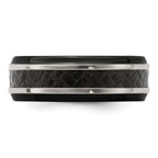 Edward Mirell 8mm Blk Ti Stepped Press Fit w/ Black Carbon Fiber Insert Ban