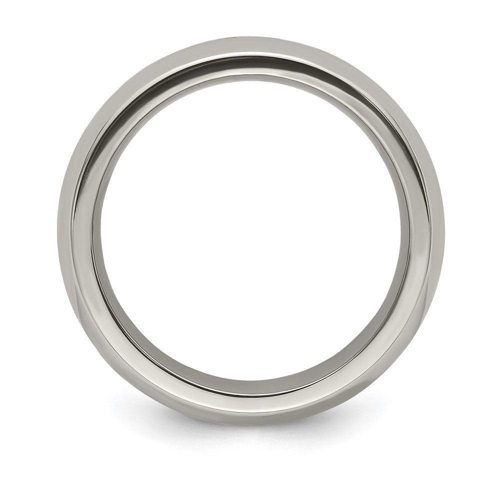 Edward Mirell Titanium Rainbow Anodized Center Polished 7mm Band