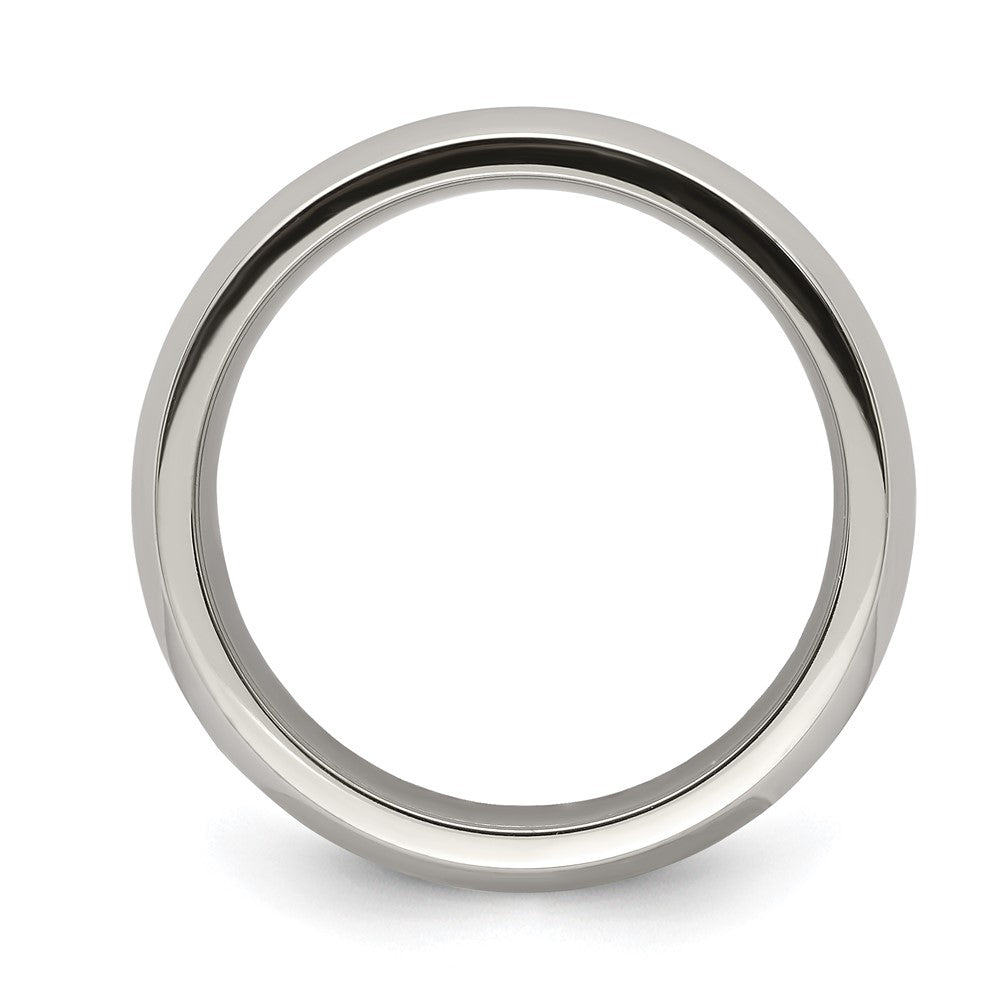 Edward Mirell Stainless Steel Red Carbon Fiber 8mm Band