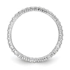 14k White Gold 1/2 carat Lab Grown Diamond VS/SI+ G+ Complete Shared Prong Eternity Band