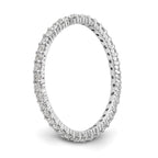 14k White Gold 1/2 carat Lab Grown Diamond VS/SI+ G+ Complete Shared Prong Eternity Band