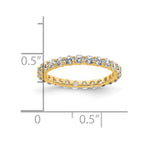 14k Polished Shared Prong 1 carat Diamond Complete Eternity Band
