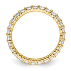 14k Polished Shared Prong 1 carat Diamond Complete Eternity Band