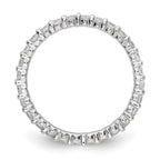 14k White Gold 1 carat Lab Grown Diamond VS/SI+ G+ Complete Shared Prong Eternity Band