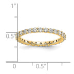 14k Polished Shared Prong 1 carat Diamond Complete Eternity Band