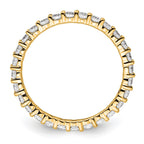 14k Polished Shared Prong 1 carat Diamond Complete Eternity Band
