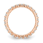 14k Rose Gold 1.5CT Shared Prong Diamond Eternity Band