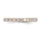 14k Rose Gold 1.5CT Shared Prong Diamond Eternity Band