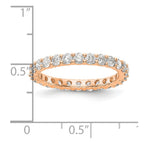 14k Rose Gold 1.5CT Shared Prong Diamond Eternity Band