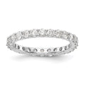 14k White Gold 1.5CT Shared Prong Diamond Eternity Band