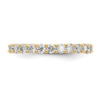 14k 1.5CT Shared Prong Diamond Eternity Band