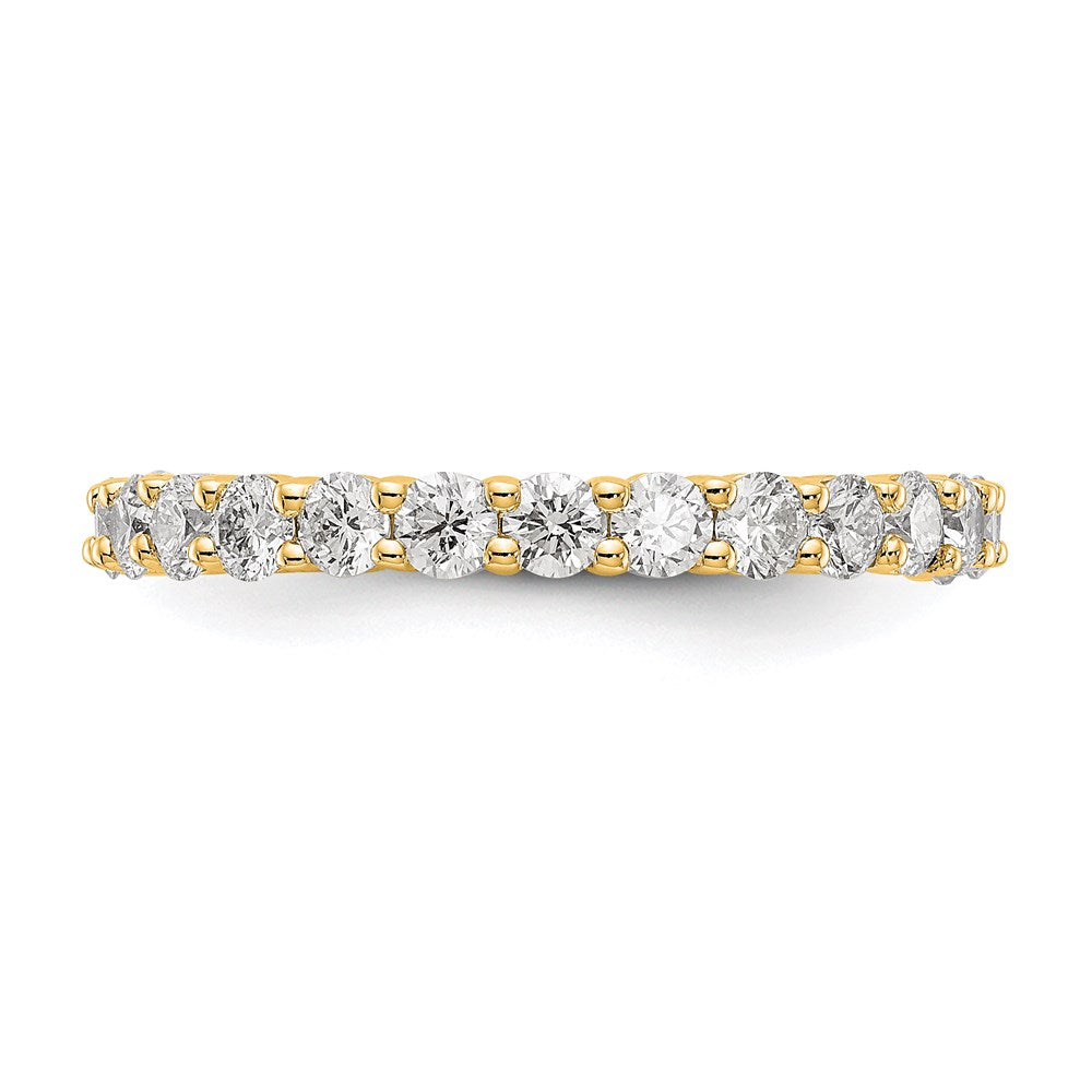 14k 1.5CT Shared Prong Diamond Eternity Band