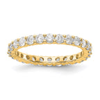 14k 1.5CT Shared Prong Diamond Eternity Band